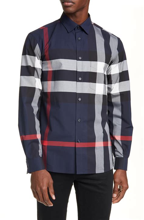 burberry plaid dress shirt